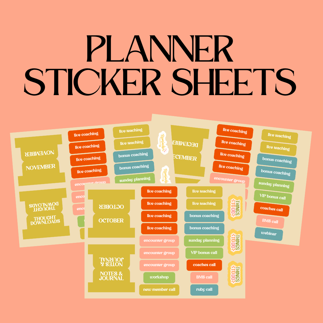 LMS Quarterly Planner Sticker Sheets