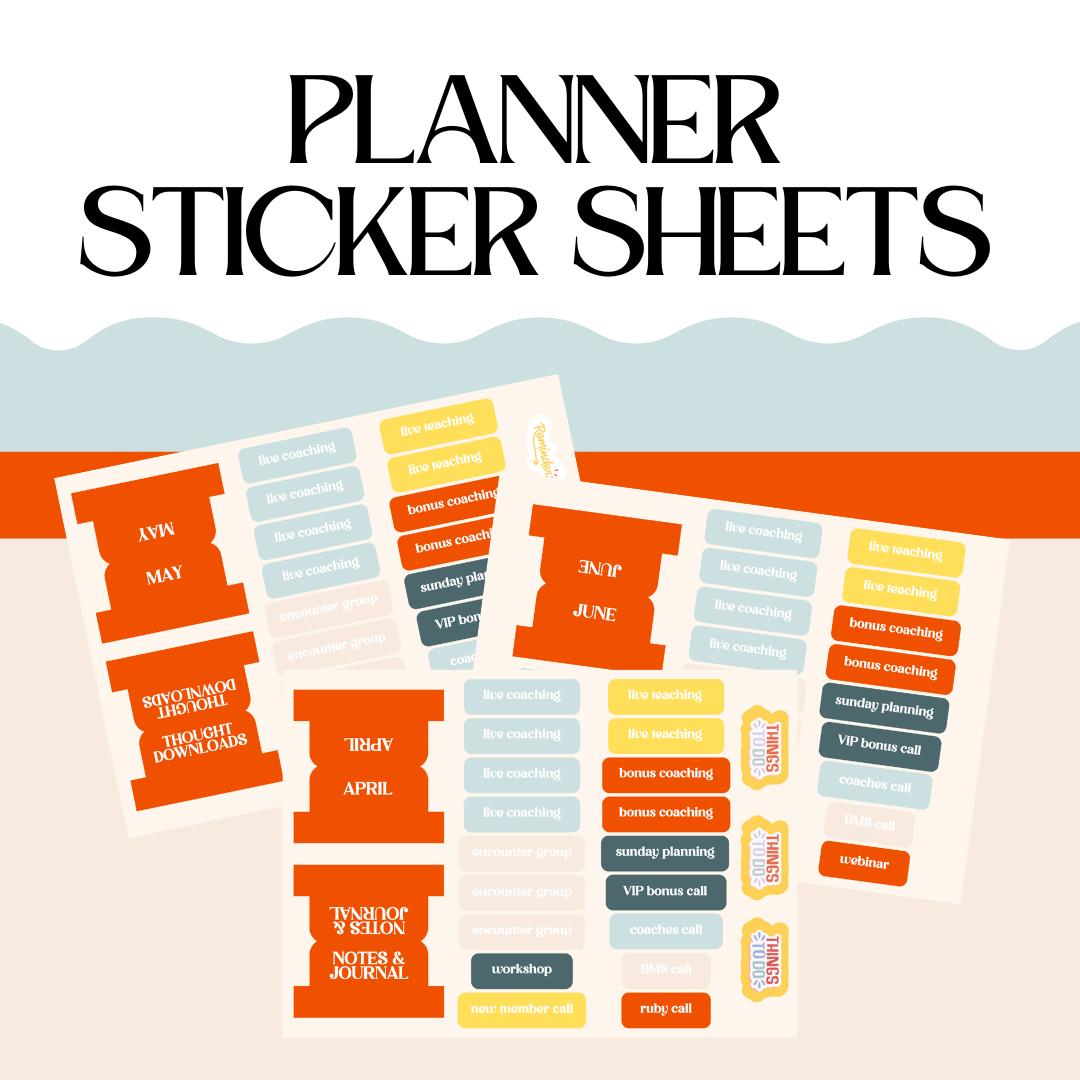 LMS Quarterly Planner Sticker Sheets