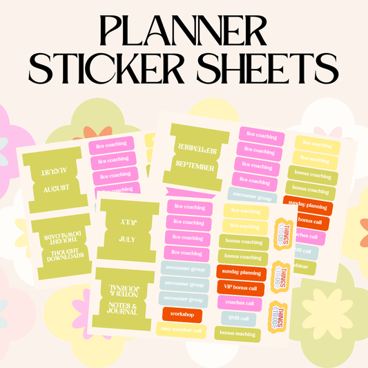 LMS Quarterly Planner Sticker Sheets