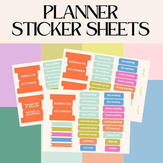 LMS Quarterly Planner Sticker Sheets