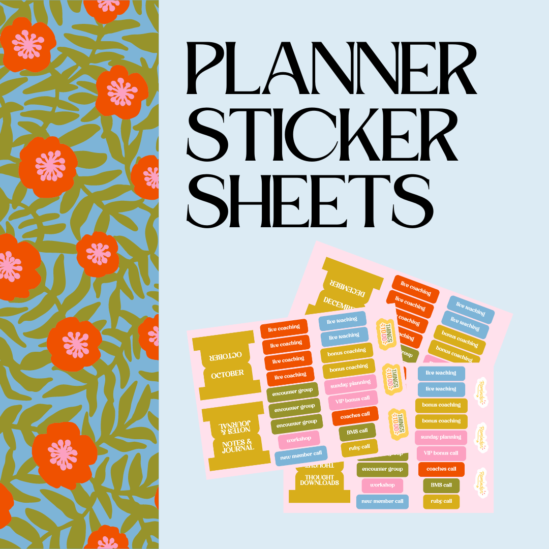 Q4 Planner Sticker Sheets