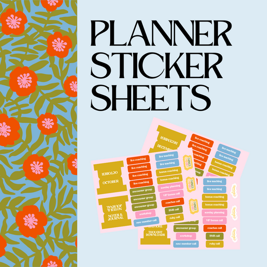 Q4 Planner Sticker Sheets