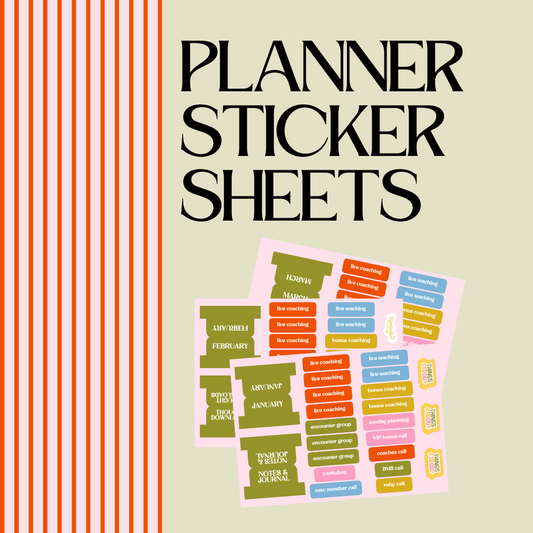 2025 Q1 Planner Sticker Sheets